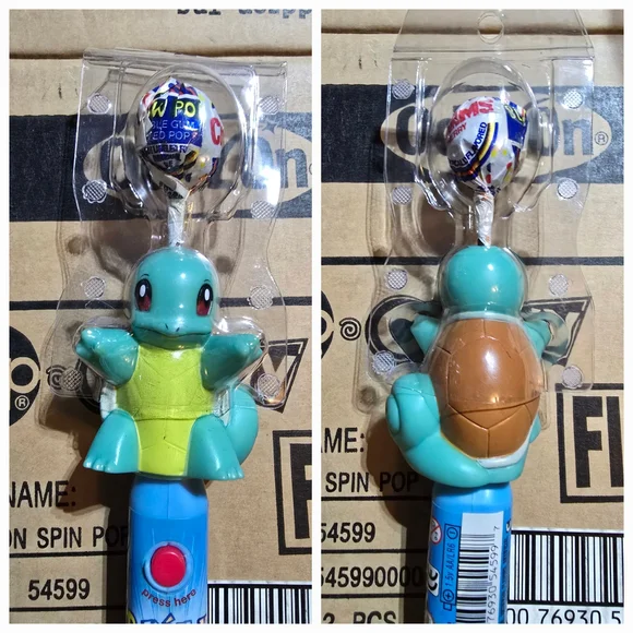 Pokemon Pikachu and Squirtle Spin Pop, set of 12 - Picture 3 of 7